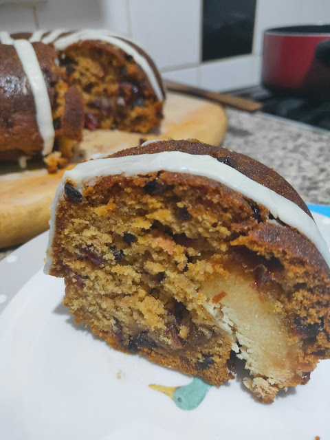 Vegan Rum Fruit Cake Marzipan