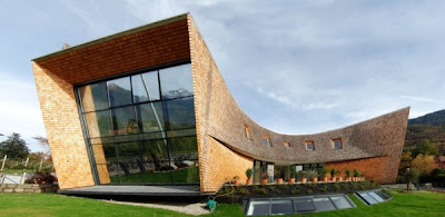 Diseño de arquitectura villa posmoderna