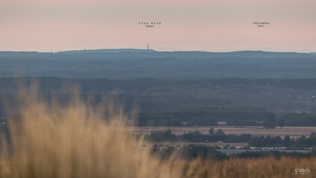 Łysa Góra 30 min. po zachodzie słońca. (3.07.2022)