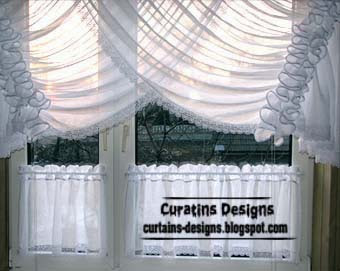 Unique light white curtains designs for kitchen window decoration ...