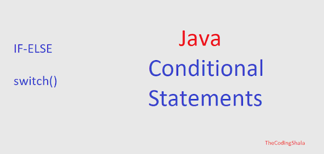 Java Conditional Statements - The Coding Shala