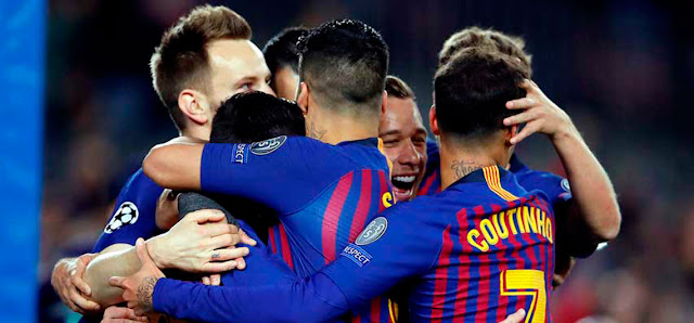 Messi marcó dos goles para cerrar el pase del Barcelona a los cuartos de final de la Champions