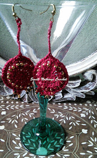 free crochet pattern, free crochet ear ring pattern, free crochet hoop ear ring pattern, free crochet motif pattern, Anchor pearl yarn, Pradhan Embroidery Stores, Shyama Nivas, sweetnothingscrochet, blogaday, spreadsmiles, ear ring, free jewelry pattern, jewellery pattern, crochet jewelry, free blogs,