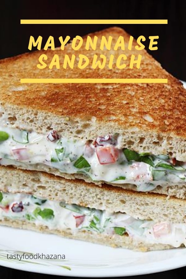 Veg Mayonnaise Sandwich Recipe 