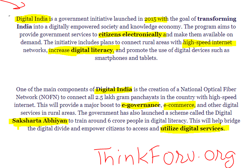 Digital india essay Image