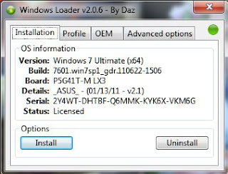 Membuat Windows 7 Palsu Jadi Asli dengan Windows 7 Loader