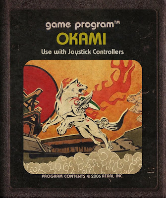 Okami art game Fita Cartucho de Atari 2600 Japan