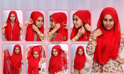 Cara Memakai Hijab Segi Empat Untuk Pipi Tembem Wajah Bulat