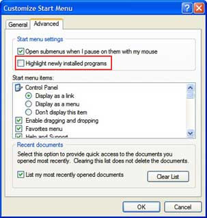 Disable New Programs Installed Alerts in Windows XP