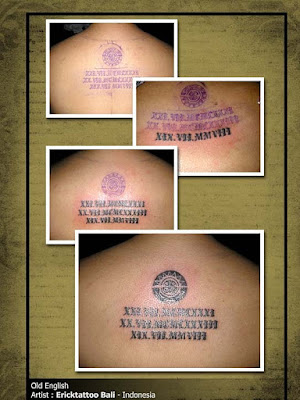 lettering tattoos fonts. Old English tattoo lettering