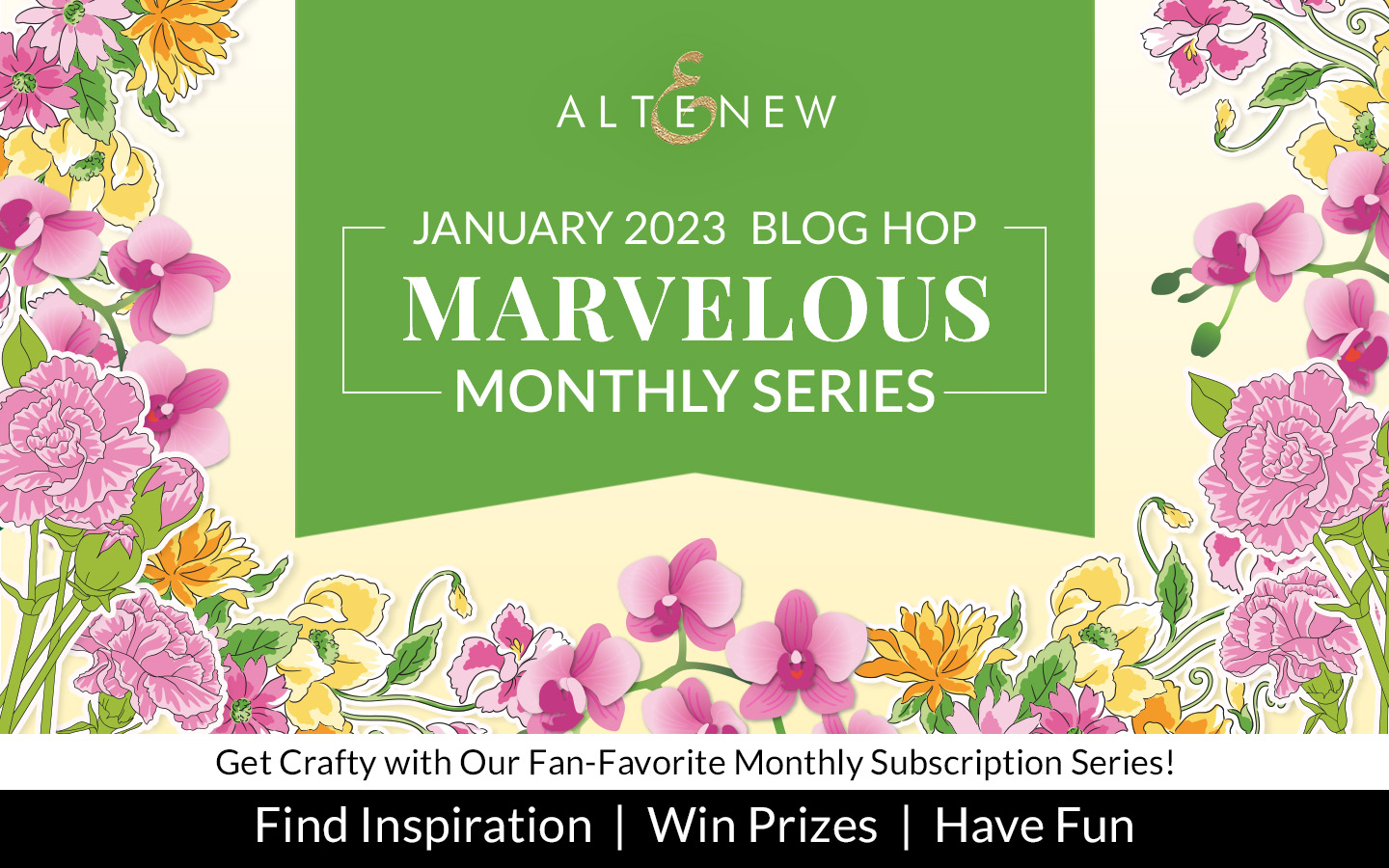 Altenew January 2023 Marvelous Monthly Series Release Blog Hop + Giveaway ($300 in Total Prizes!)