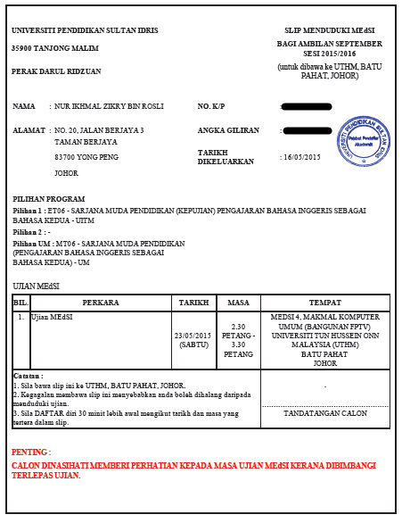 Theikhmalzikry: Tamatnya Asasi, Nak Ke Mana Pula? (Medsi 