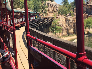 Disneyland Railroad Crossing the Rivers of America