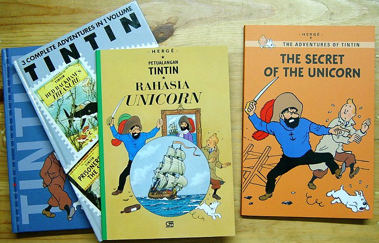 STARSHIP Buku Komik  Tintin versi dengan Bonus Behind 
