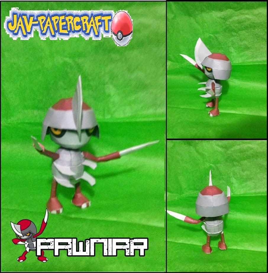 Pokemon Panwiard Papercraft