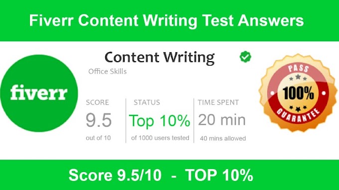 Fiverr Content Writing Test Answers 2022