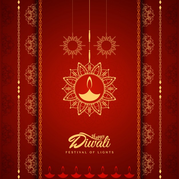 Diwali diyas Greeting cards for greetings: