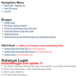 navigasi menu