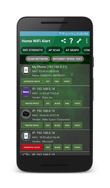 scanning wi-fi network