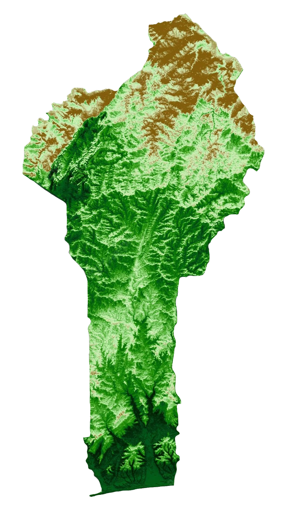 Benin Relief Map