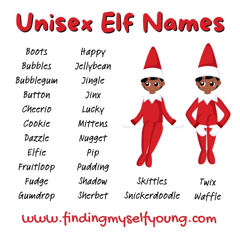 unisex elf on the shelf names.
