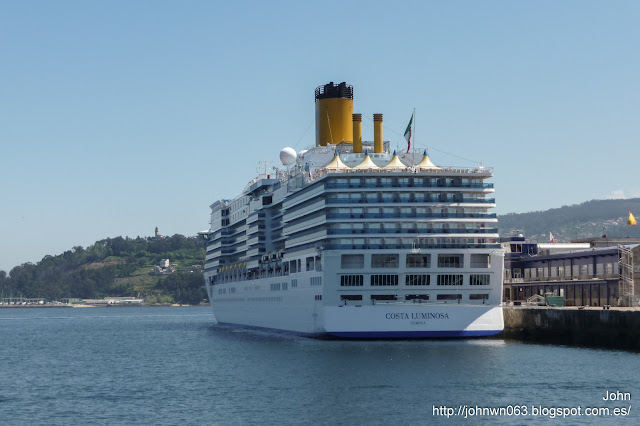 costa luminosa, costa cruceros, puerto de vigo