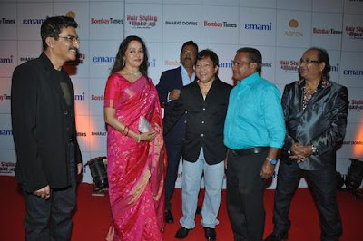 Hema Malini and Amitabh Bachchan at Time Travel award event pictures