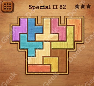 Cheats, Solutions, Walkthrough for Wood Block Puzzle Special II Level 82