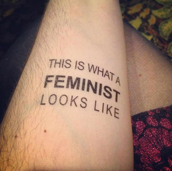 'Isso é o que uma feminista parece'