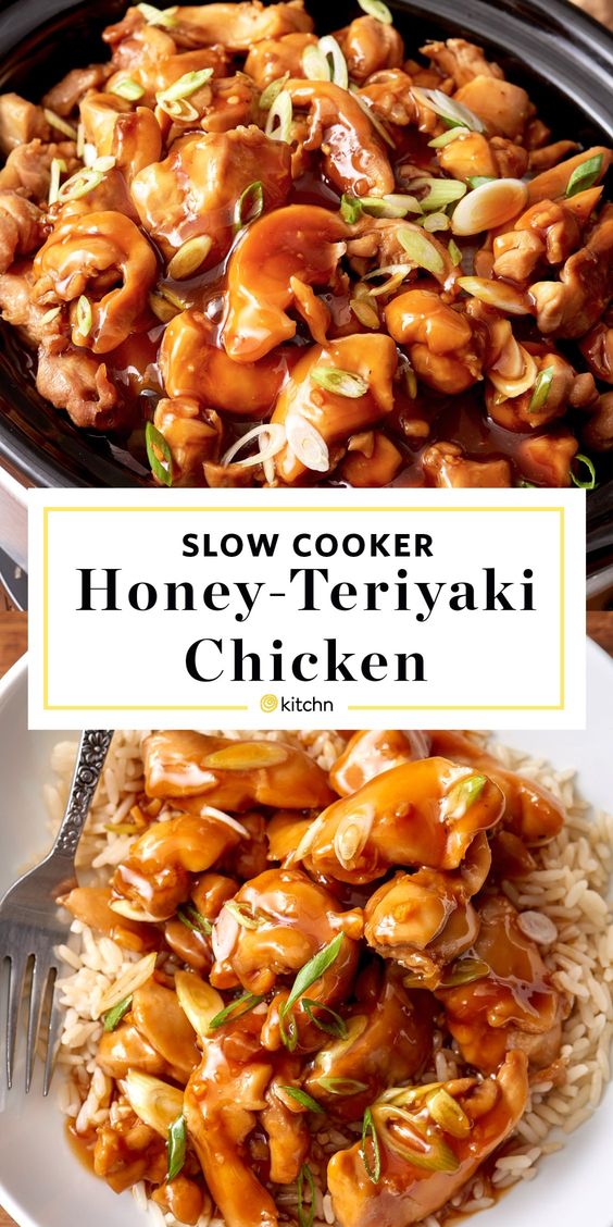 Easy honey teriyaki chicken in the slow cooker. Use your crock pot to make this simple meal. Like your favorite stir fry only with a homemade honey garlic sauce kids and adults both love! Recipes like this are perfect for quick weeknight dinners. It's the best if you make this with thighs, but this also works with breasts