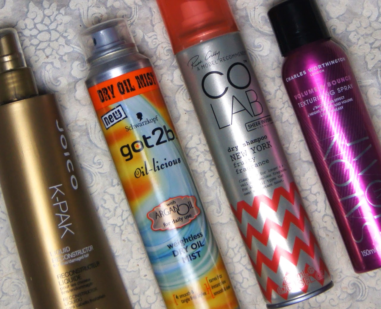 2014 haircare favourites leave-in conditioner dry shampoo texturizing spray dry oil mist