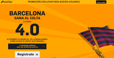 betfair Barcelona gana Celta supercuota 4 Liga España 23 septiembre