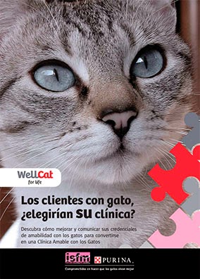 Cartel programa WellCat de ISFM-Purina