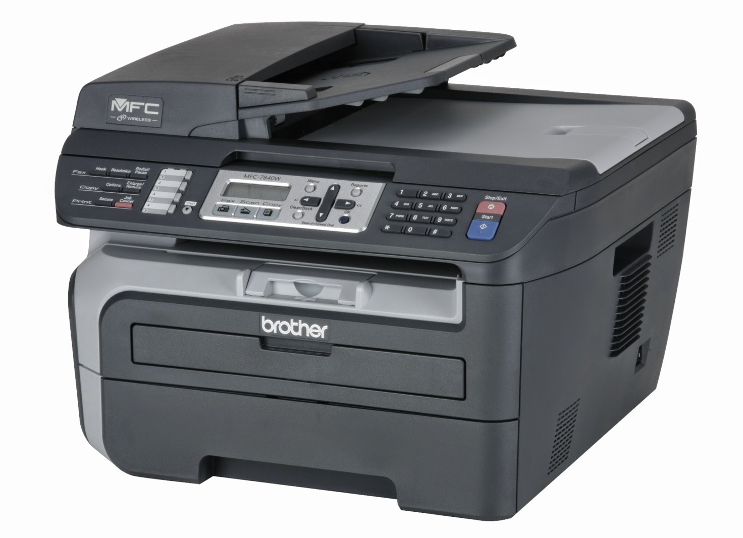 How to reset the copier toner for the Brother MFC-7840W