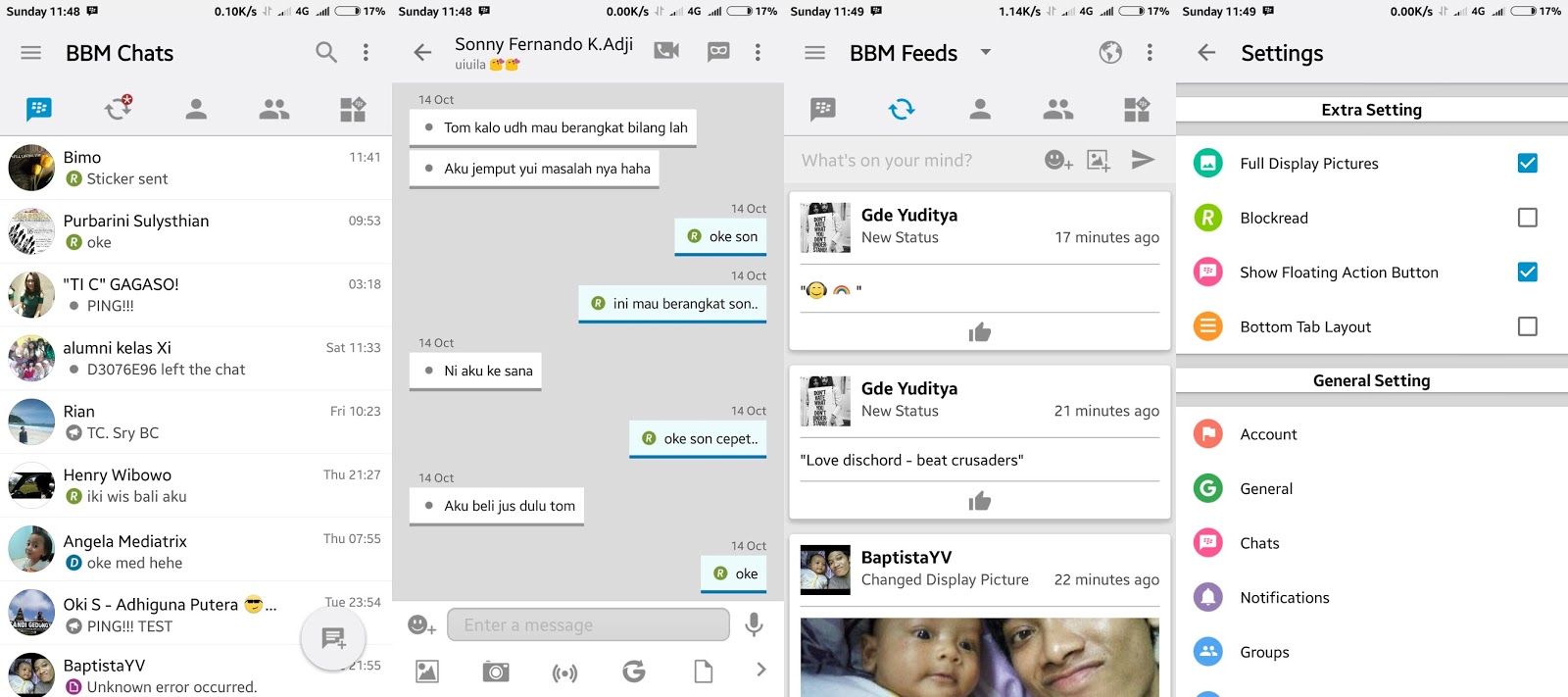 BBM MOD IOS Light V12 Based BBM 31013 Semua Ada