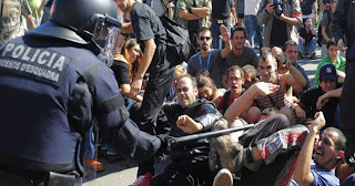 Desalojo Plaza de Cataluña 27 de mayo