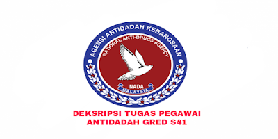 Deskripsi Tugas, Gaji dan Kelayakan Pegawai Antidadah Gred S41