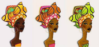 Caras de Mujeres Negras Africanas