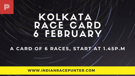 Kolkata Race Card 6 February