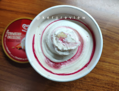 รีวิว วอลล์ ซีเล็คชั่น ไอศกรีมรสสตรอว์เบอร์รี่ชีสเค้ก (CR) Review Ice Cream Strawberry Cheesecake Flavor, Wall's Selection Brand.