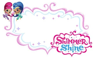 Shimmer y Shine: Imágenes para Stickers, Toppers y Decoraciones para Fiesta para Imprimir Gratis. 