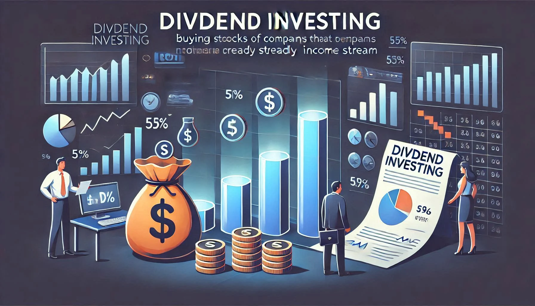 Learn about dividend investing, a strategy that involves buying stocks of companies that pay regular dividends, providing a steady income stream. Explore the characteristics, pros, cons, key principles, and famous dividend investors. Understand the importance of fundamental analysis, long-term holding, risk management, dividend yield, dividend payout ratio, and dividend growth in dividend investing.