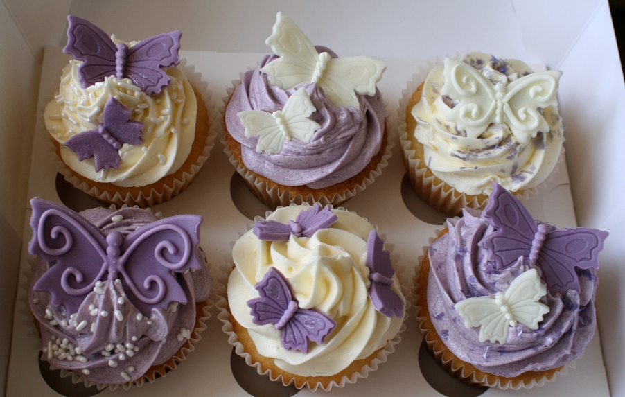 Your lavender wedding cup cakes 