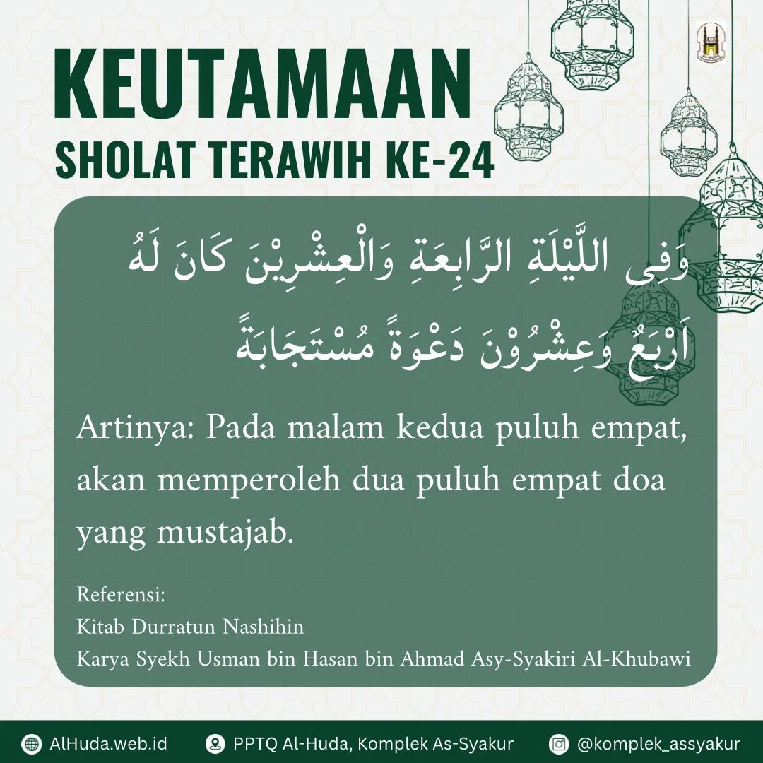 Sholat Tarawih Malam ke-24