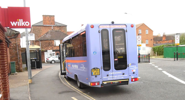 A Lincolnshire Call Connect bus in Cary Lane, Brigg - pictured by Nigel Fisher's Brigg Blog