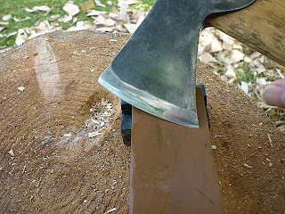 axe carving