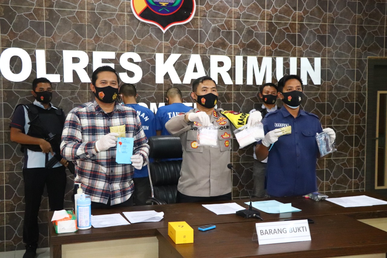 Satresnarkoba Polres Karimun Amankan Dua Orang Kurir Narkotika