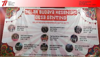 Gelar Budaya Desa Genting 2022