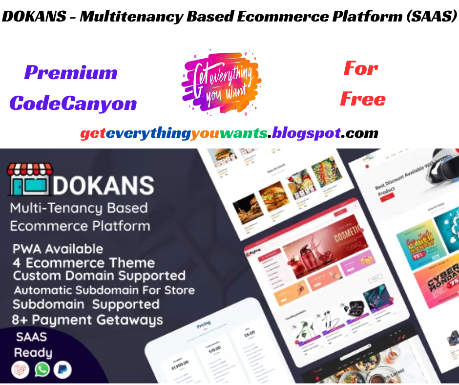 DOKANS - Multitenancy Based Ecommerce Platform (SAAS)