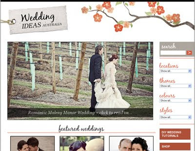 Steph's brand new online project Wedding Ideas Australia is a searchable